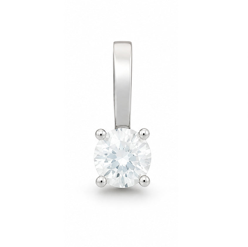Infinity Joy Colorless Diamond Clip-On Pendant | GIA Report