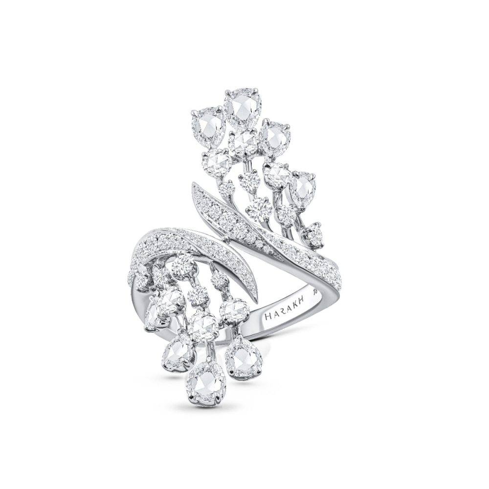 Glitz Design Cocktail Diamond Ring Filigree Style 14K Gold 0.95 ct tw  (G-H/SI1-SI2)
