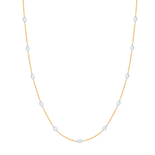 Thumbnail of HARAKH 18 Karat Gold Colorless Diamond Haveli Collection Station Necklace