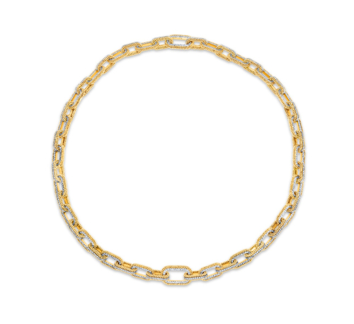 Thumbnail of HARAKH 18 Karat Gold Colorless Diamond Sunlight Paper Clip Necklace
