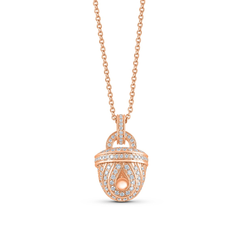 Thumbnail of HARAKH 18 Karat Gold Colorless Diamond Studded Ghunghroo Collection Pendant Necklace