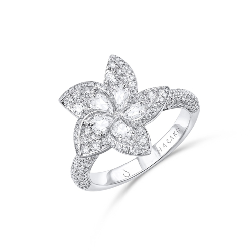 Thumbnail of HARAKH 18 Karat Gold Colorless Diamond Frangipani Floral Ring