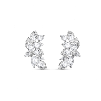 HARAKH Cascade Cluster Diamond Earrings